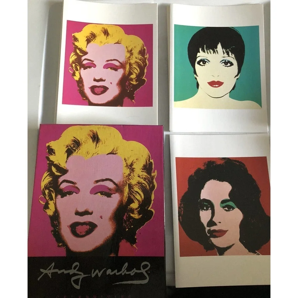 1990 Andy Warhol Celebrities 7 Out Of 10 Note Cards & Envelopes Original Box